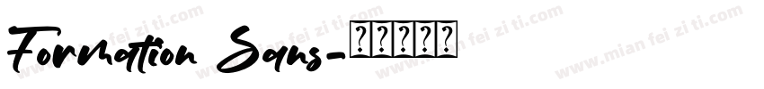 Formation Sans字体转换